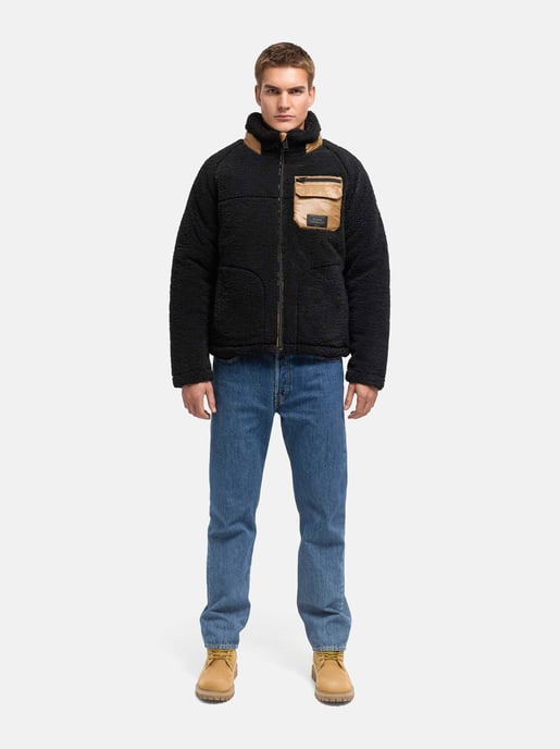 Stone Harbour Herren Teddyjacke Sorees – Sherpa-Fleeceblouson mit Steppfutter - Image 6