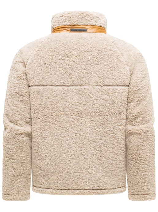 Stone Harbour Teddyjacke für Herren „Sorees“ – Sherpa-Fleeceblouson mit Steppfutter - Beige - Image 3