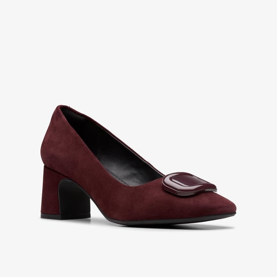 Fernie Trim Merlot Suede Schuhe - Image 4