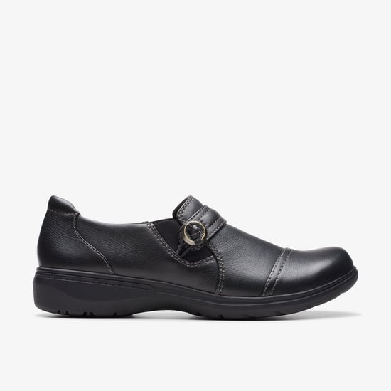 Carleigh Pearl Black Leather Schuhe - Image 1