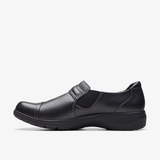 Carleigh Pearl Black Leather Schuhe - Image 2