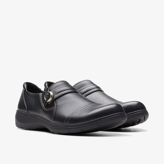 Carleigh Pearl Black Leather Schuhe - Image 4