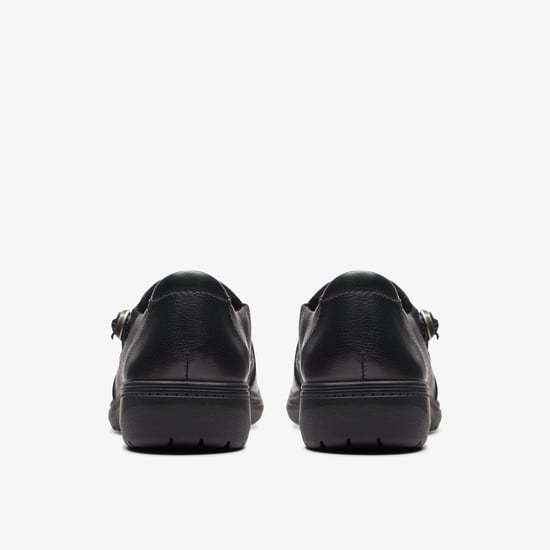 Carleigh Pearl Black Leather Schuhe - Image 5