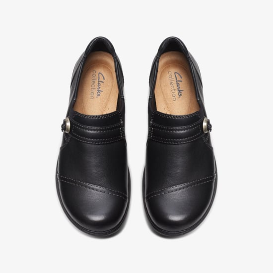 Carleigh Pearl Black Leather Schuhe - Image 6