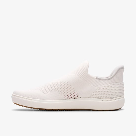 Clarks Nalle Step White Knit, Schuh - Weiß - Image 2