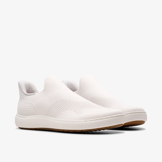 Clarks Nalle Step White Knit, Schuh - Weiß - Image 4