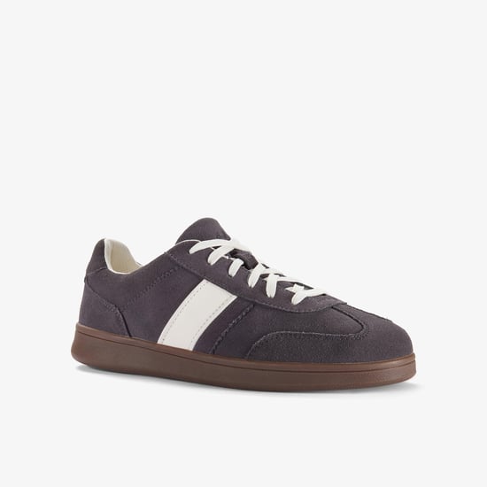Seco Speed Dark Grey Suede Sneakers - Image 4