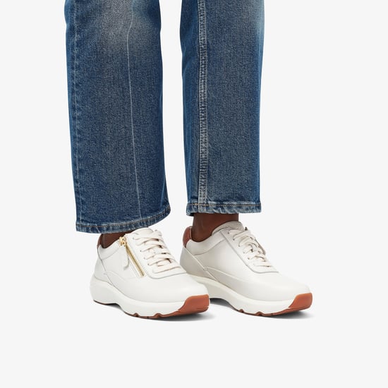 Clarks Tivoli Zip Off Lea Sneaker - Weiß - Image 2