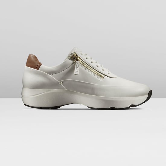 Clarks Tivoli Zip Off Lea Sneaker - Weiß - Image 3