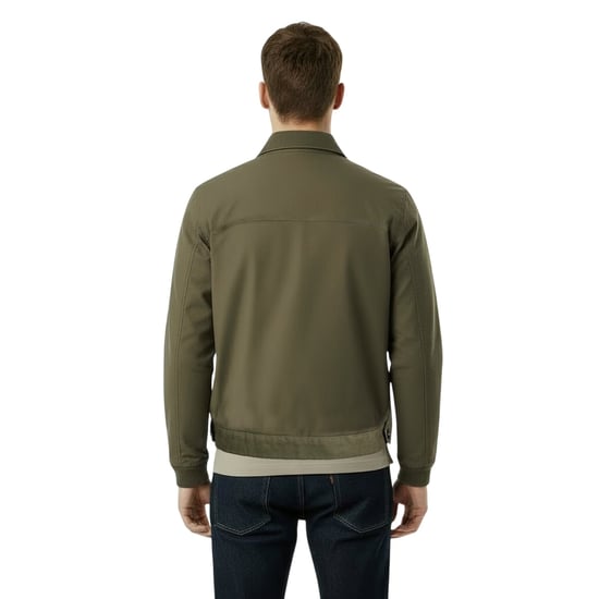 Jack Wills - Varsity-Jacke (US-College-Stil) für Herren, Mit Kragen (Oliv) - Image 4