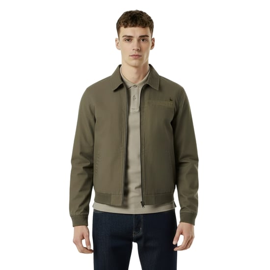 Jack Wills - Varsity-Jacke (US-College-Stil) für Herren, Mit Kragen (Oliv) - Image 5