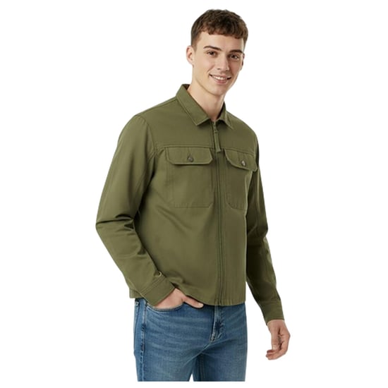 Jack Wills - "Shire Utility" Hemdjacke für Herren, Durchgehender Reißverschluss (Oliv) - Image 4