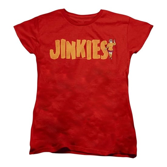 Scooby Doo - "Jinkies" T-Shirt für Damen, Anliegend (Rot) - Image 1