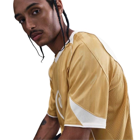 Nike - "T90 Energy" Trikot für Herren, V-Ausschnitt, kurzärmlig (Gold) - Image 4