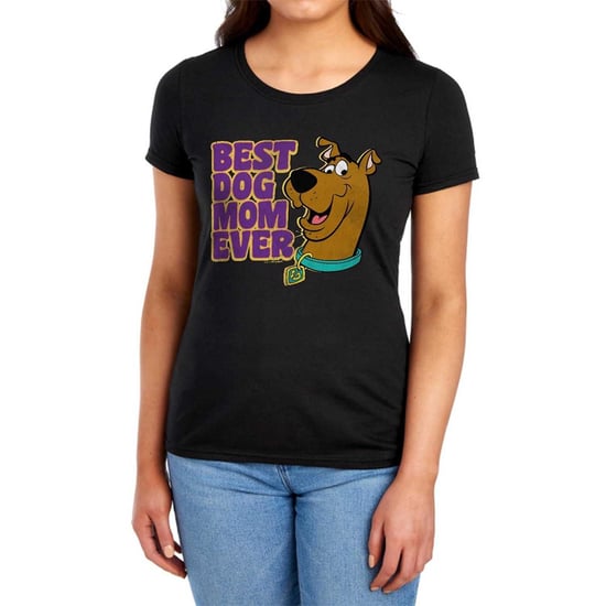 Scooby Doo - "Best Dog Mom Ever" T-Shirt für Damen, Anliegend (Schwarz) - Image 1