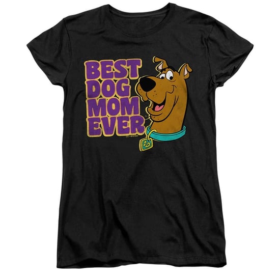 Scooby Doo - "Best Dog Mom Ever" T-Shirt für Damen, Anliegend (Schwarz) - Image 2