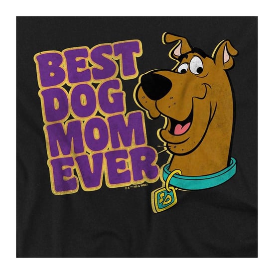 Scooby Doo - "Best Dog Mom Ever" T-Shirt für Damen, Anliegend (Schwarz) - Image 4