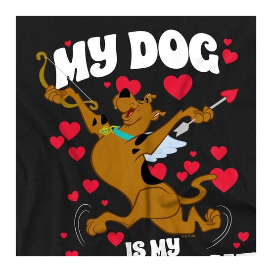 Scooby Doo - "My Dog Is My Valentine" T-Shirt für Damen, Anliegend (Schwarz) - Image 4