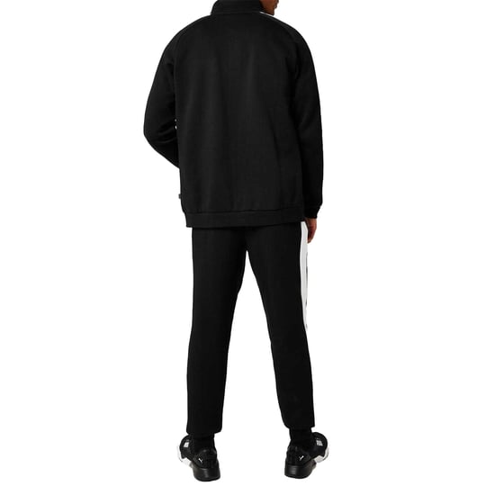 Puma - "Clean" Trainingsanzug-Set für Herren, Fleece (Schwarz/Weiß) - Image 3