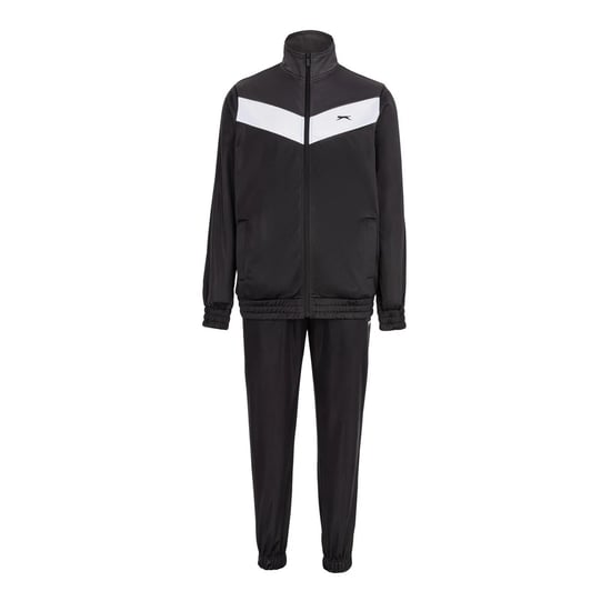 Slazenger - Trainingsanzug-Set für Herren, Leicht (Schwarz/Holzkohle) - Image 2