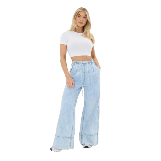 I Saw It First - "Palazzo" Jogginghosen für Damen (Helle Waschung) - Image 4