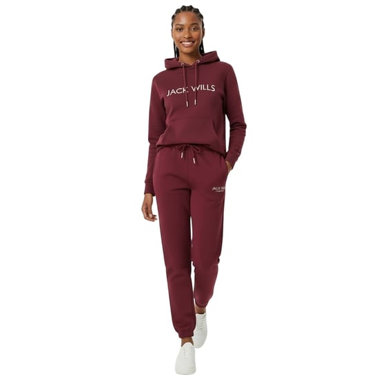 Jack Wills - "Bayton" Jogginghosen für Damen (Burgunderrot) - Image 1
