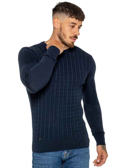 Enzo Milano | Herren-Pullover mit Zopfmuster - Image 3