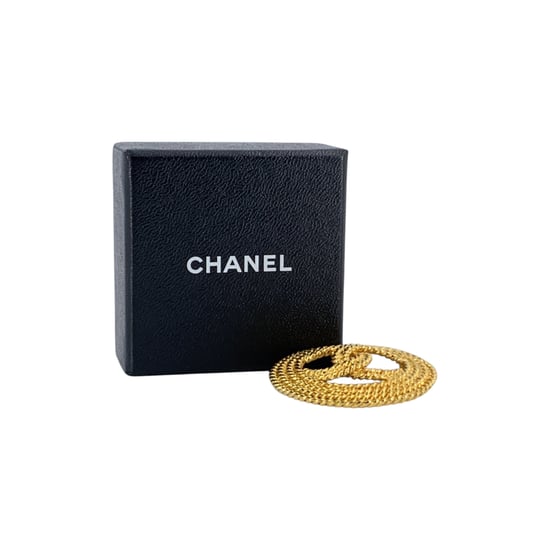 Chanel Vintage Metallbrosche mit CC-Logo - Gold - Image 6