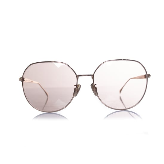 Fendi, FF übergroße verspiegelte Sonnenbrille in Rosé - Image 2
