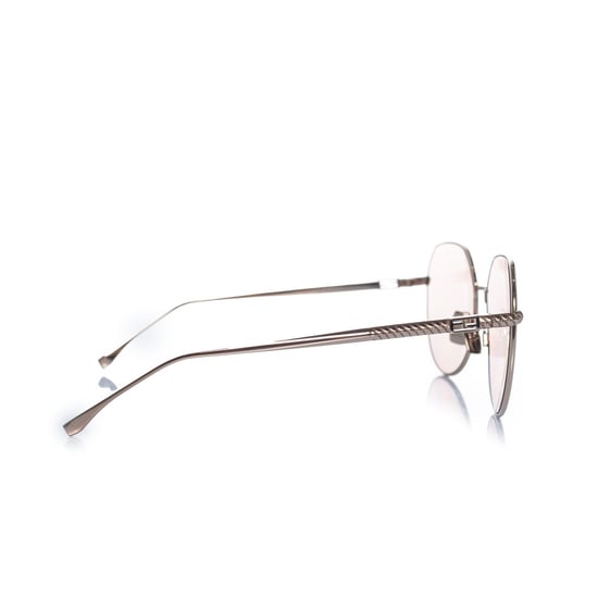 Fendi, FF übergroße verspiegelte Sonnenbrille in Rosé - Image 4