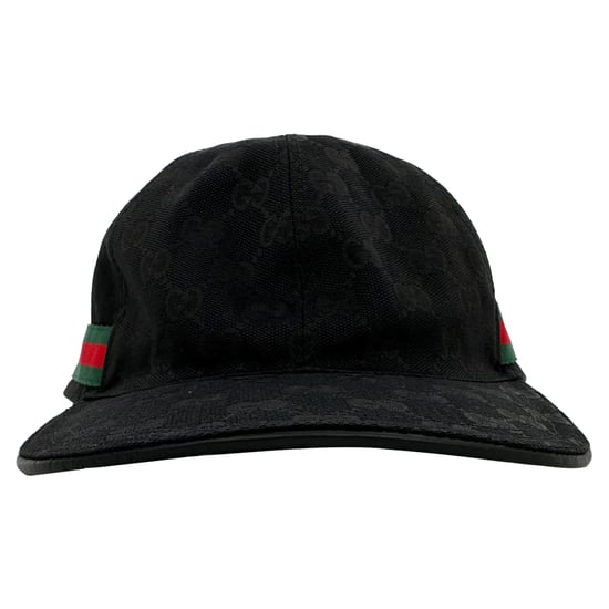 Gucci GG Monogram Web Baseballkappe aus schwarzem Canvas - Image 2