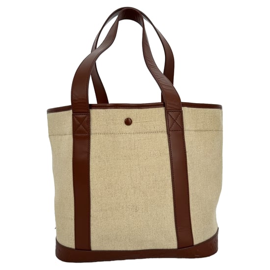 A.P.C. Hélène Einkaufstasche aus beigem Jute-Canvas - Image 1