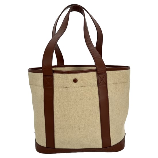 A.P.C. Hélène Einkaufstasche aus beigem Jute-Canvas - Image 2