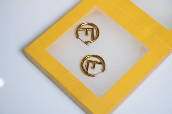 Fendi, F steht für Fendi Creolen in Gold - Image 3