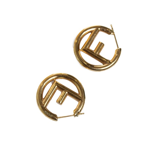 Fendi, F steht für Fendi Creolen in Gold - Image 6
