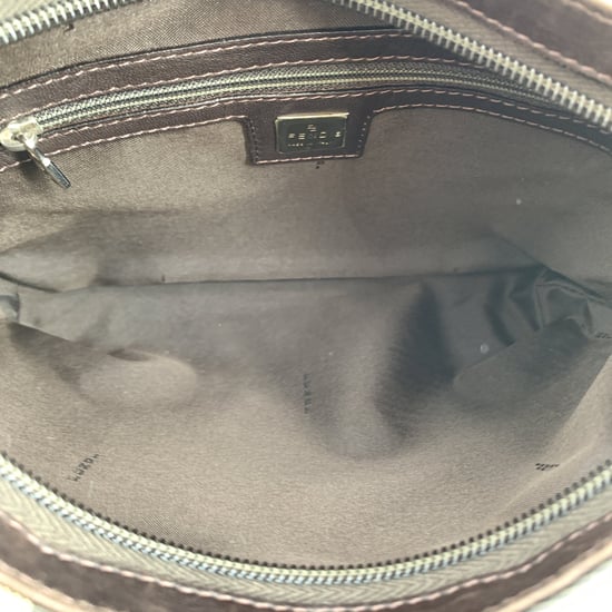 Fendi Pre-owned Vintage Stoff-Schultertasche, Pequin - Grün - Image 5