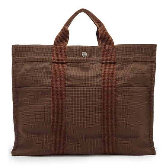 Hermes Vintage Stoffschultertasche Herline - Image 2
