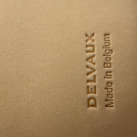 Delvaux Clutch-Tasche aus schwarzem Leder mit Strukturmuster - Image 4