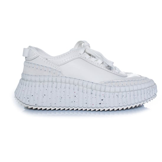 Chloe, Nama Leder-Plateau-Sneaker mit Ziernähten - Image 4