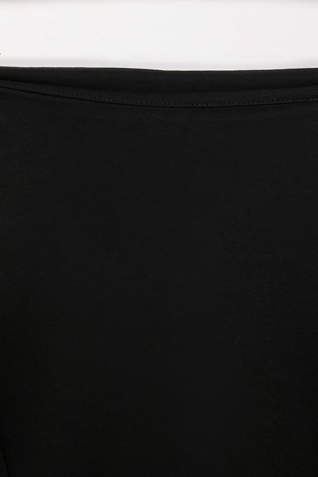Trendyol Curve Damen Schwarz Einfarbig 3/4-Ärmel Tailliert Große Größen Blusen - Image 5