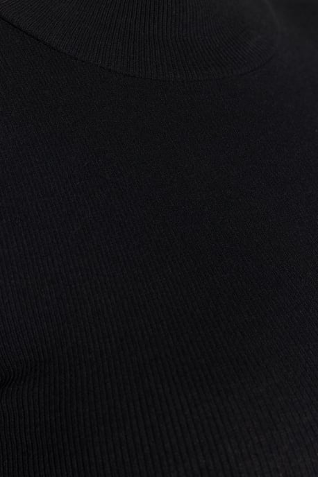 Trendyol Curve Damen Schwarz Einfarbig Lang Tailliert Große Größen Blusen - Image 4