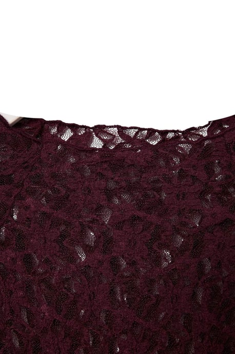 TRENDYOLMİLLA Damen Lila Einfarbig Lang Tailliert Blusen - Image 4
