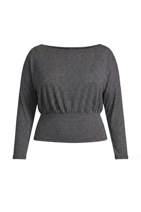 Trendyol Curve Damen Schwarz Einfarbig Lang, Relaxed Fit Große Größen Blusen - Image 5