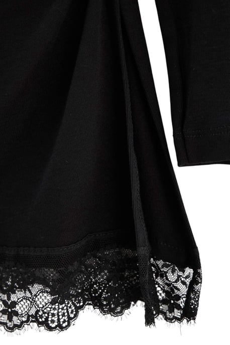 Trendyol Curve Damen Schwarz Einfarbig Lang, Tailliert Große Größen Blusen - Image 3