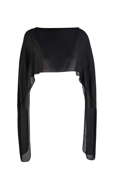 Trendyol Curve Damen Schwarz Einfarbig Lang Oversize Große Größen Blusen - Image 4