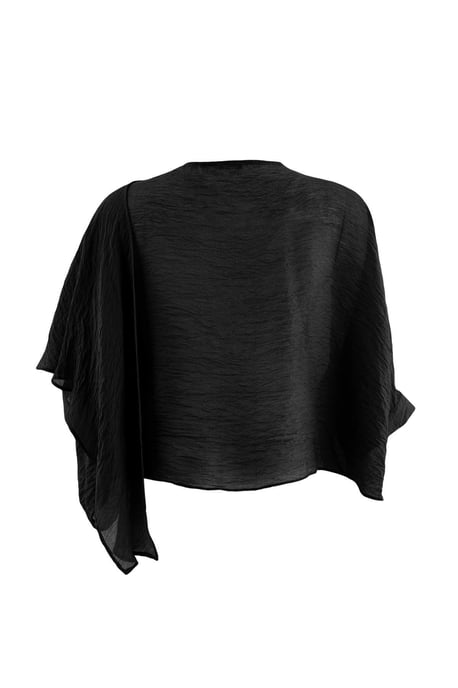 Trendyol Curve Damen Schwarz Einfarbig Lang Oversize Große Größen Blusen - Image 5
