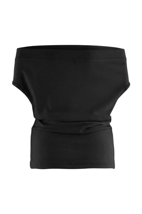 Trendyol Curve Damen Schwarz Einfarbig Kurz Tailliert Große Größen Blusen - Image 5