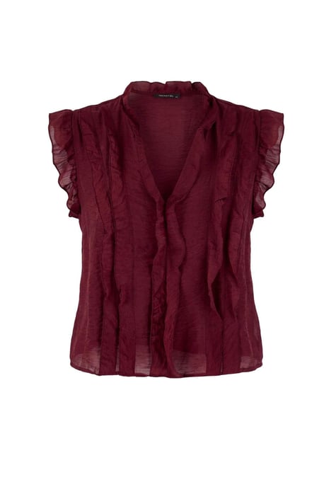 Trendyol Curve Damen Lila Einfarbig Kurz Oversize Große Größen Blusen - Image 3