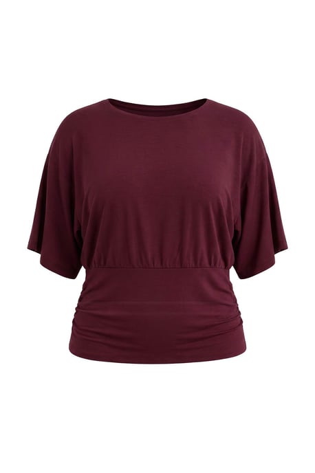 Trendyol Curve Damen Lila Gestreift Kurz Regular Fit Große Größen Blusen - Image 4