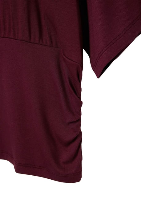 Trendyol Curve Damen Lila Gestreift Kurz Regular Fit Große Größen Blusen - Image 5